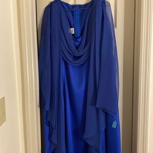 Formal dress from Marlene’s Bridal in Royal blue